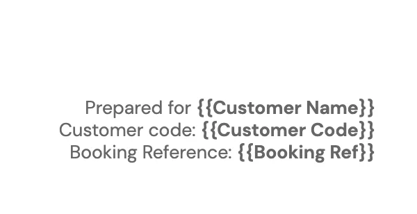 Example of how to include customer information on an invoice