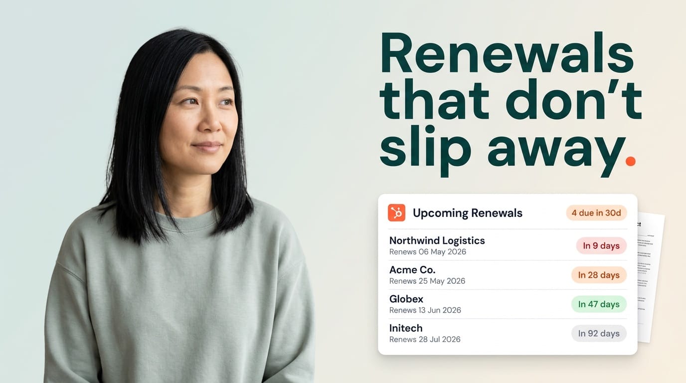 How to automate contract renewals in HubSpot so nothing gets missed