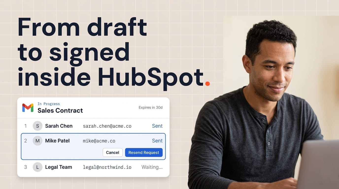 How to wire electronic signatures into your HubSpot workflows