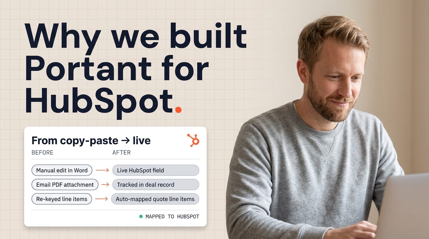 From copy-paste to closed won: why we built Portant for HubSpot