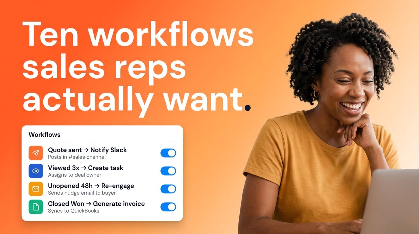 10 HubSpot workflows for sales documents that save reps hours every week