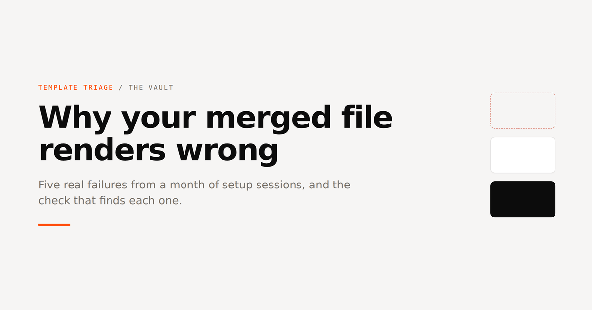 Document template troubleshooting: why your merged file renders wrong